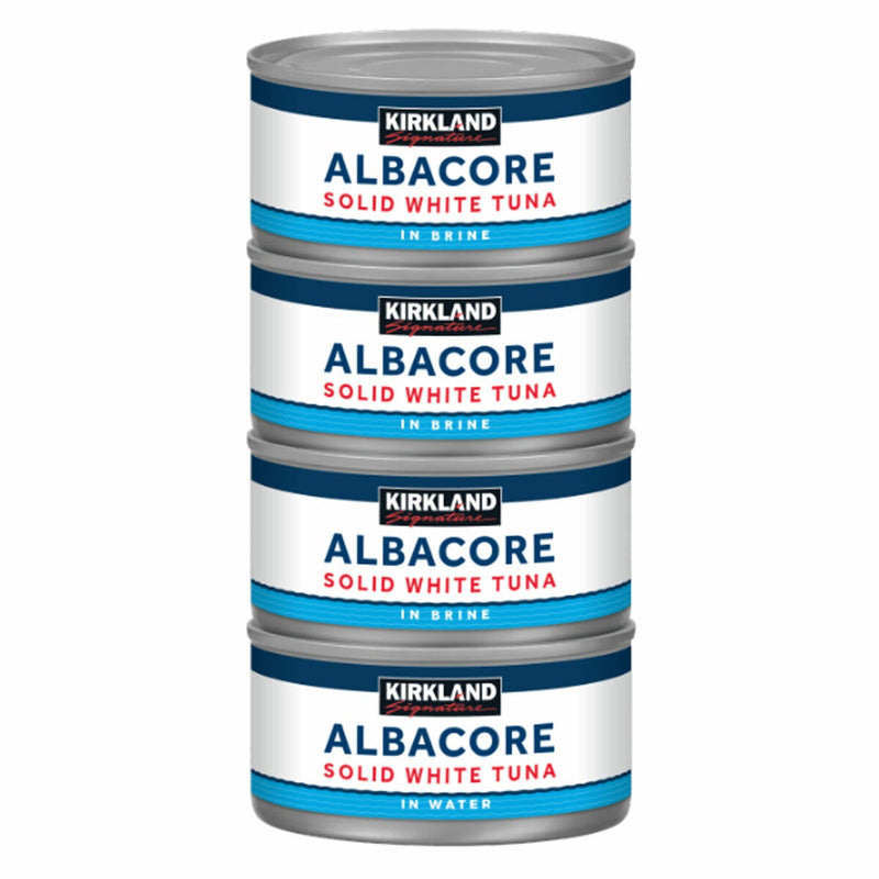 Kirkland Signature solid white tuna in brine 8x198g - British product