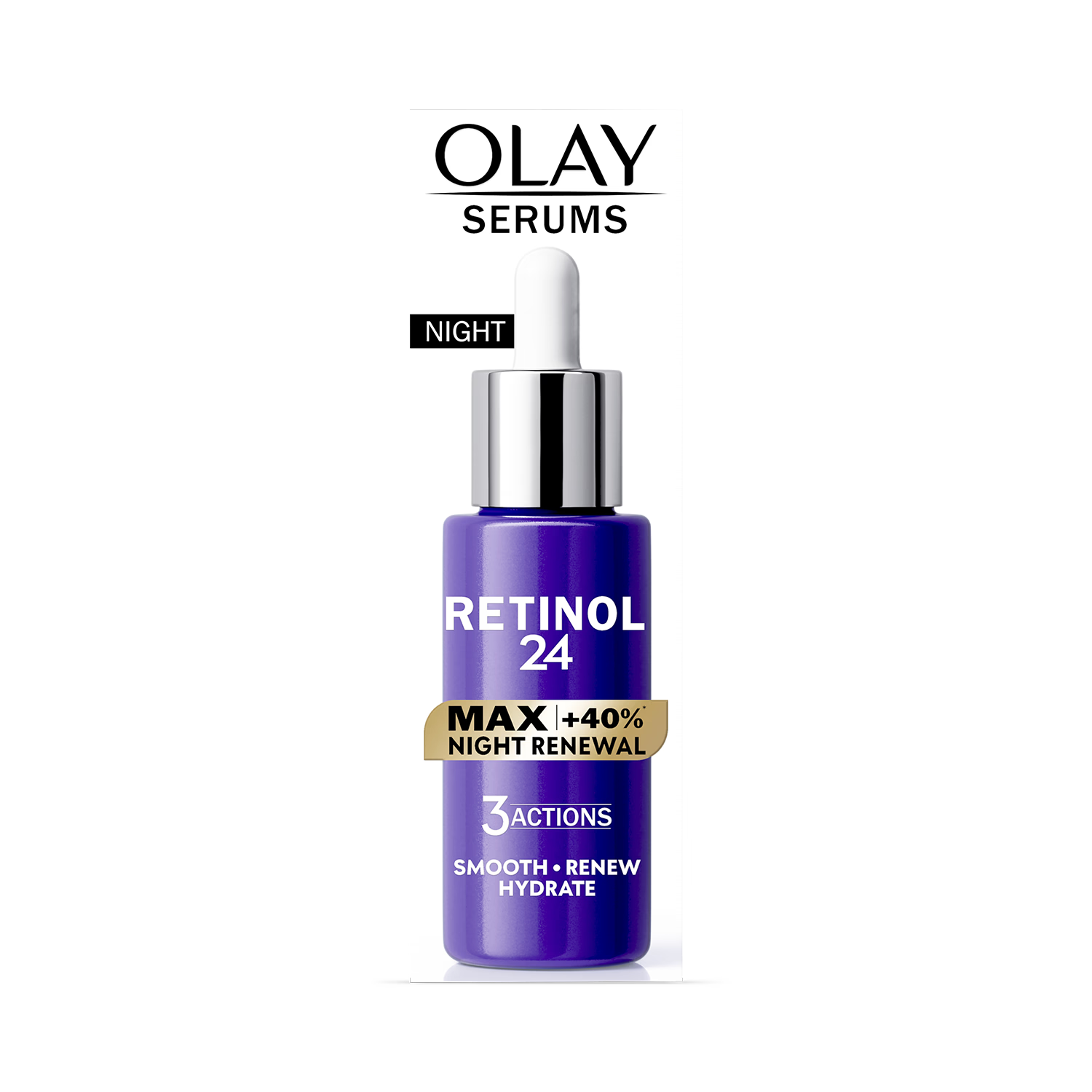 Olay Retinol 24 MAX Night Serum 40ml, UK version