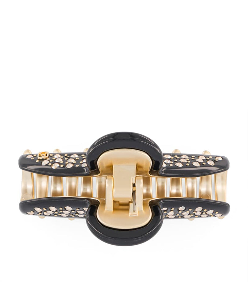Alexandre de Paris gold-plated claw hair clip 7.5cm (British brand)