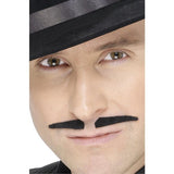 Smiffys black spiv tash self-adhesive moustache, UK version