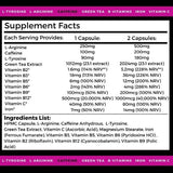 Nutripact Pre Workout vegan supplement 60 capsules (British brand)