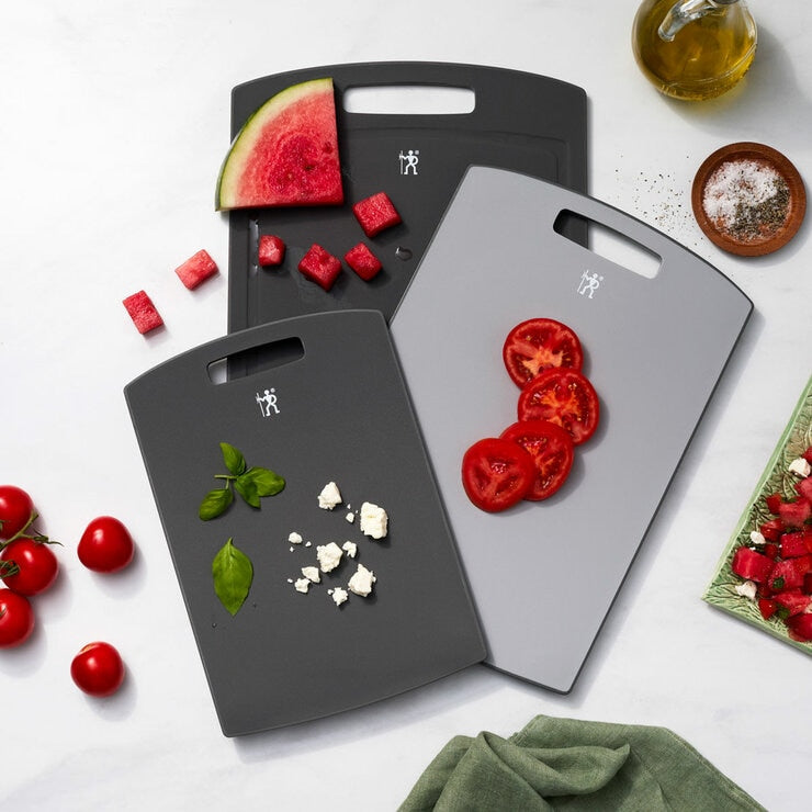 Henckels 3-piece cutting board set in 2 colours (British brand)