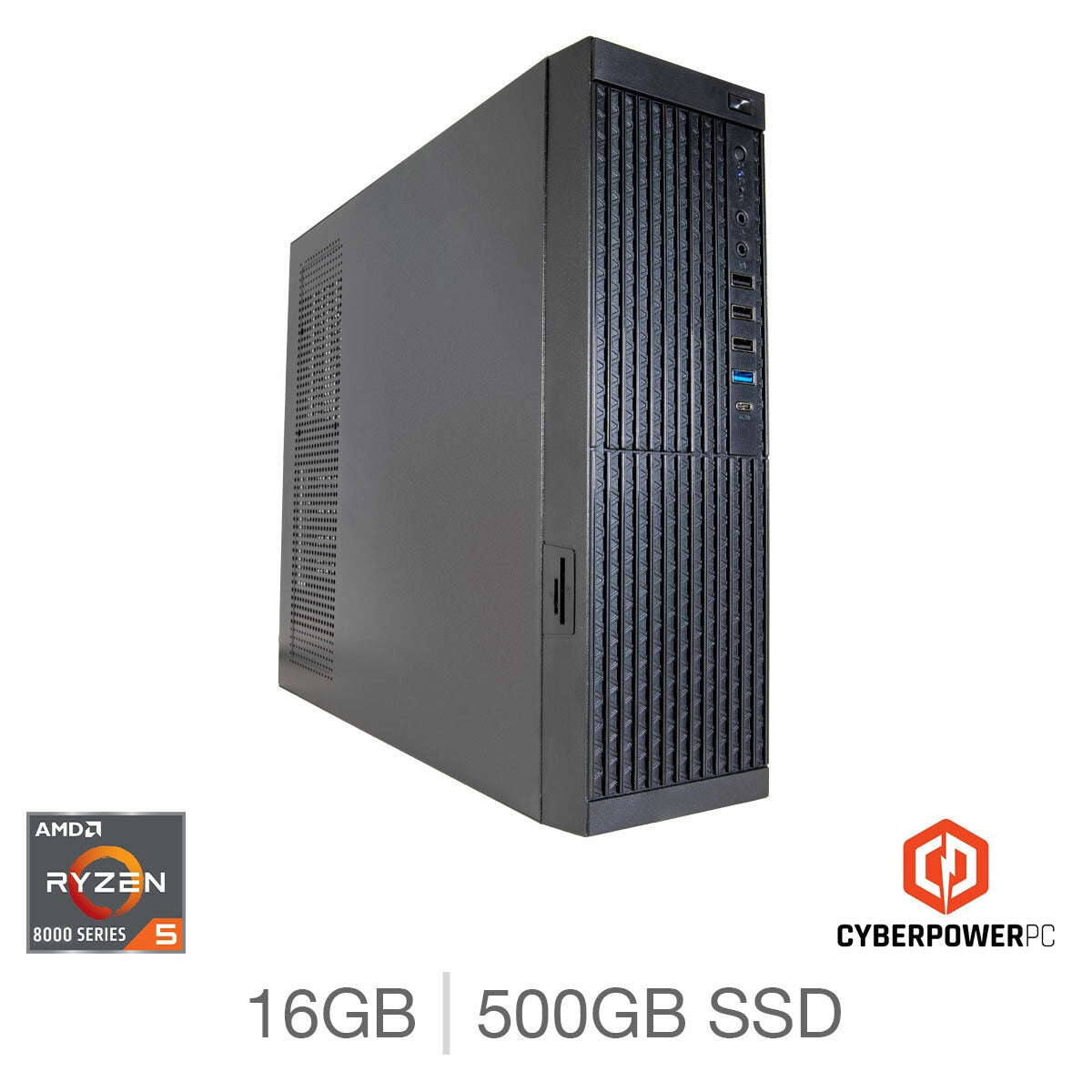 CyberPowerPC AMD Ryzen 5 desktop PC with 16GB RAM, UK version