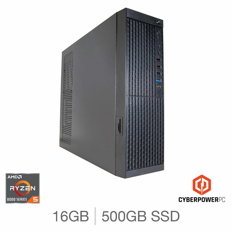 CyberPowerPC AMD Ryzen 5 desktop PC with 16GB RAM, UK version