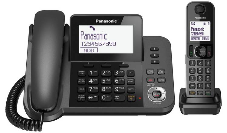 Panasonic KX-TGF320 combo telephone with answer machine - British product