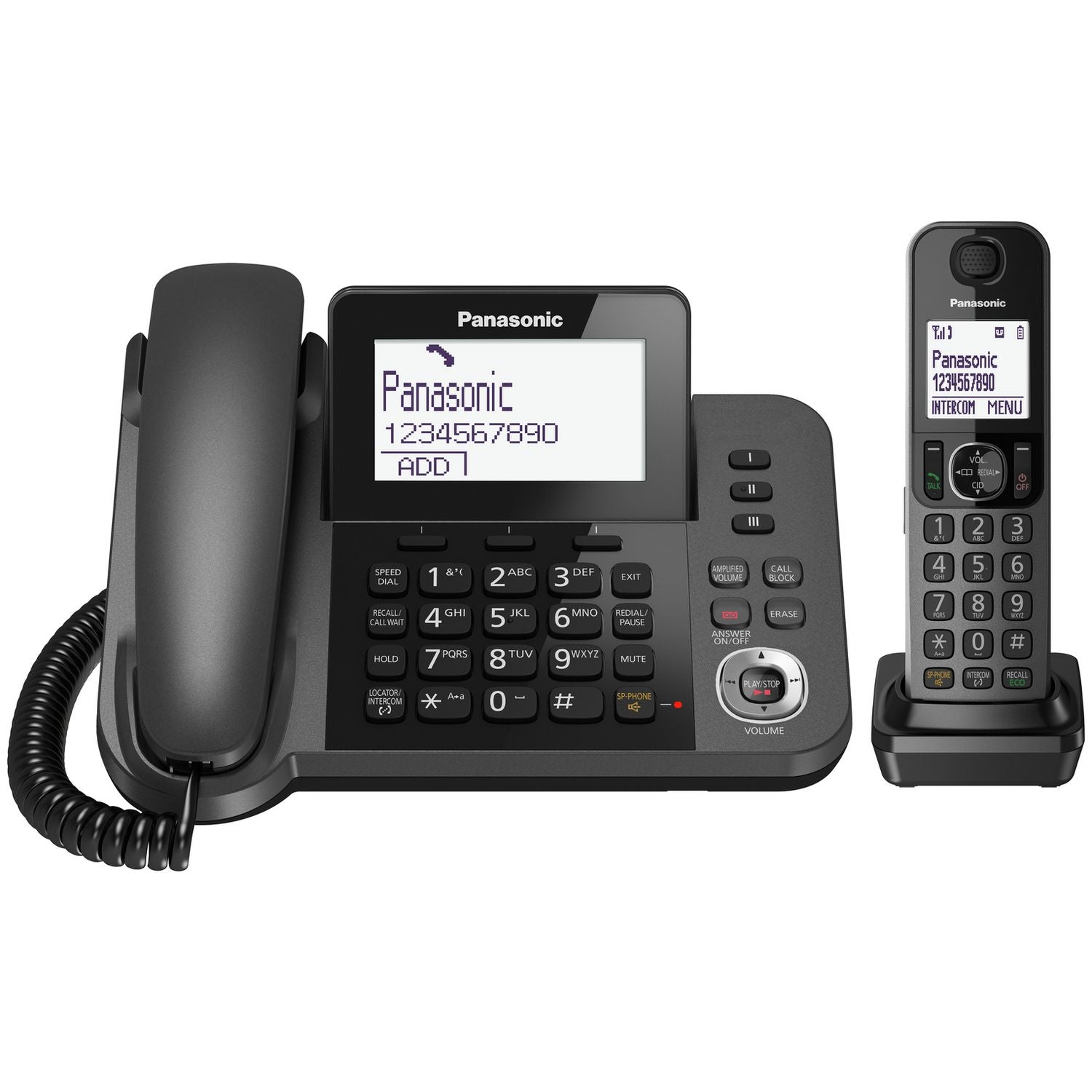 Panasonic KX-TGF320 combo telephone with answer machine - British product