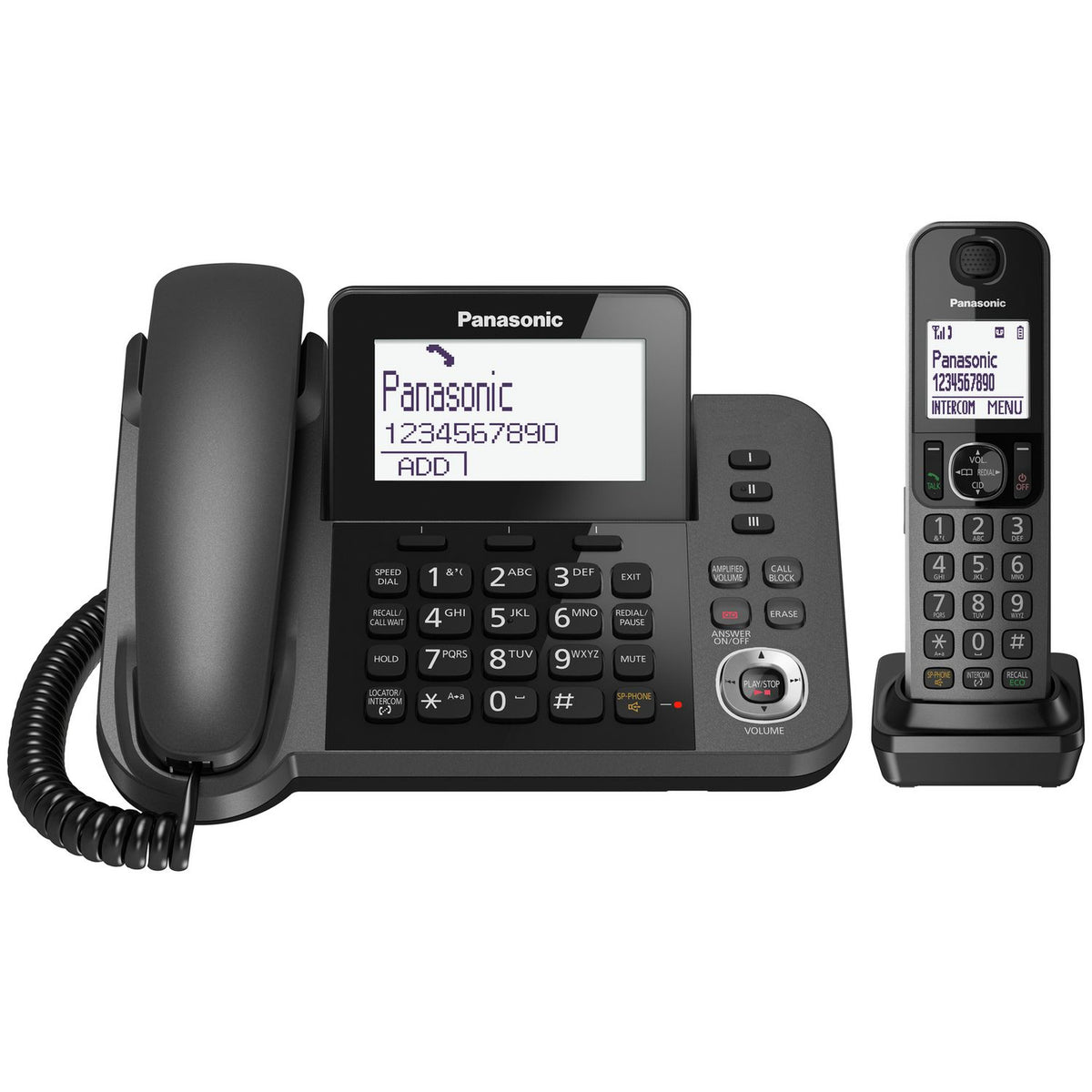 Panasonic KX-TGF320 combo telephone with answer machine - British product