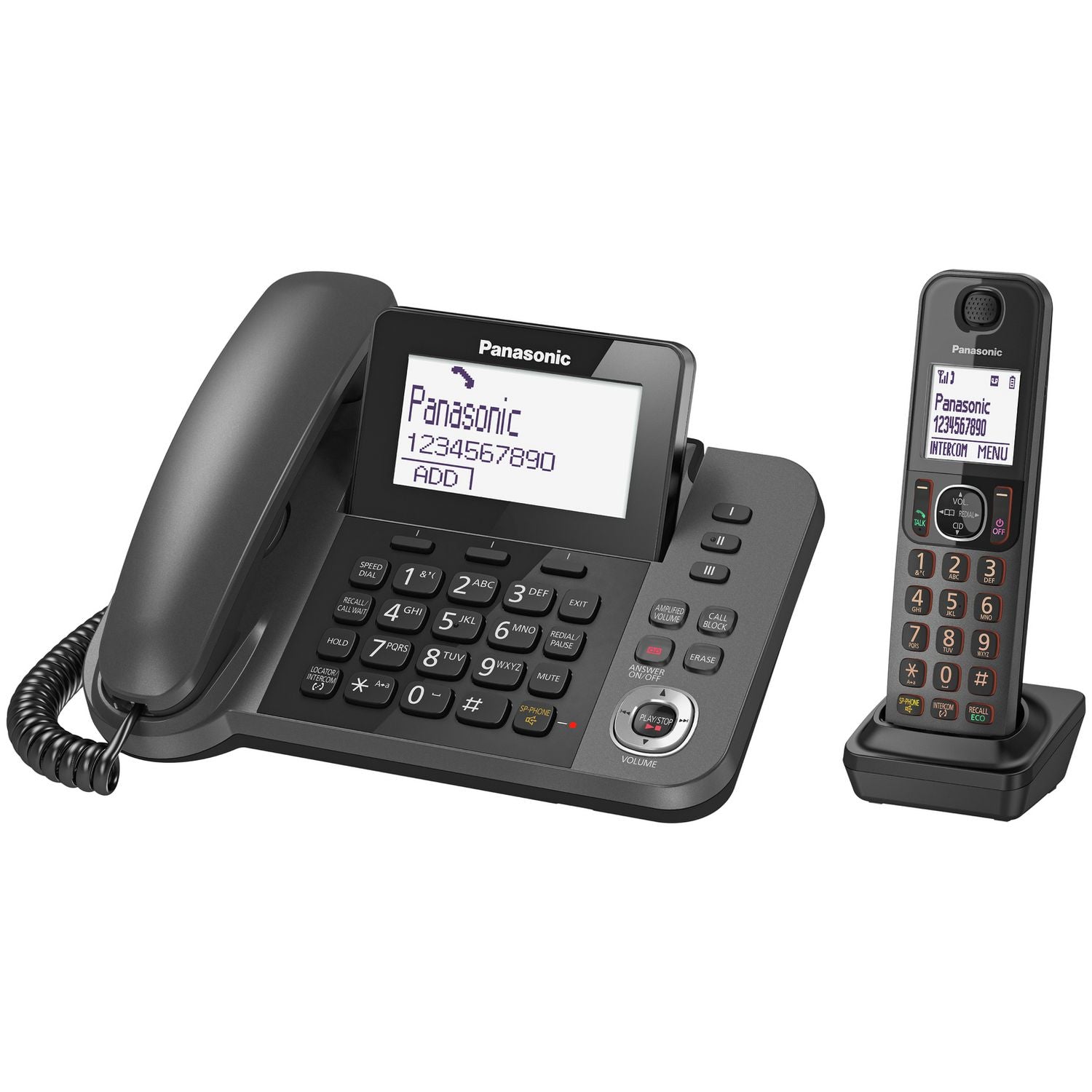 Panasonic KX-TGF320 combo telephone with answer machine - British product
