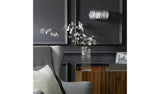 Argos Home Prism chrome wall light, clear faceted shade - British product