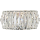 Argos Home Prism chrome wall light, clear faceted shade - British product