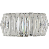 Argos Home Prism chrome wall light, clear faceted shade - British product