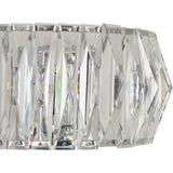 Argos Home Prism chrome wall light, clear faceted shade - British product