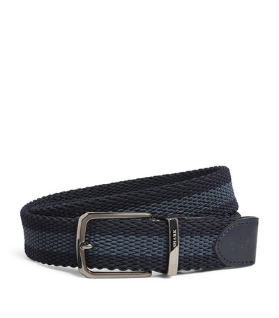 Harrods Paul & Shark Cotton-Leather Woven Reversible Belt- Buy online at McGrocer
