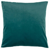 Paoletti Evoke blue velvet cushion 45x45 cm, imported from the UK