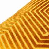 Paoletti Evoke gold velvet cushion 2 pack 45x45cm, imported from the UK