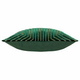 Paoletti Evoke green velvet cushion 45x45 cm, imported from the UK