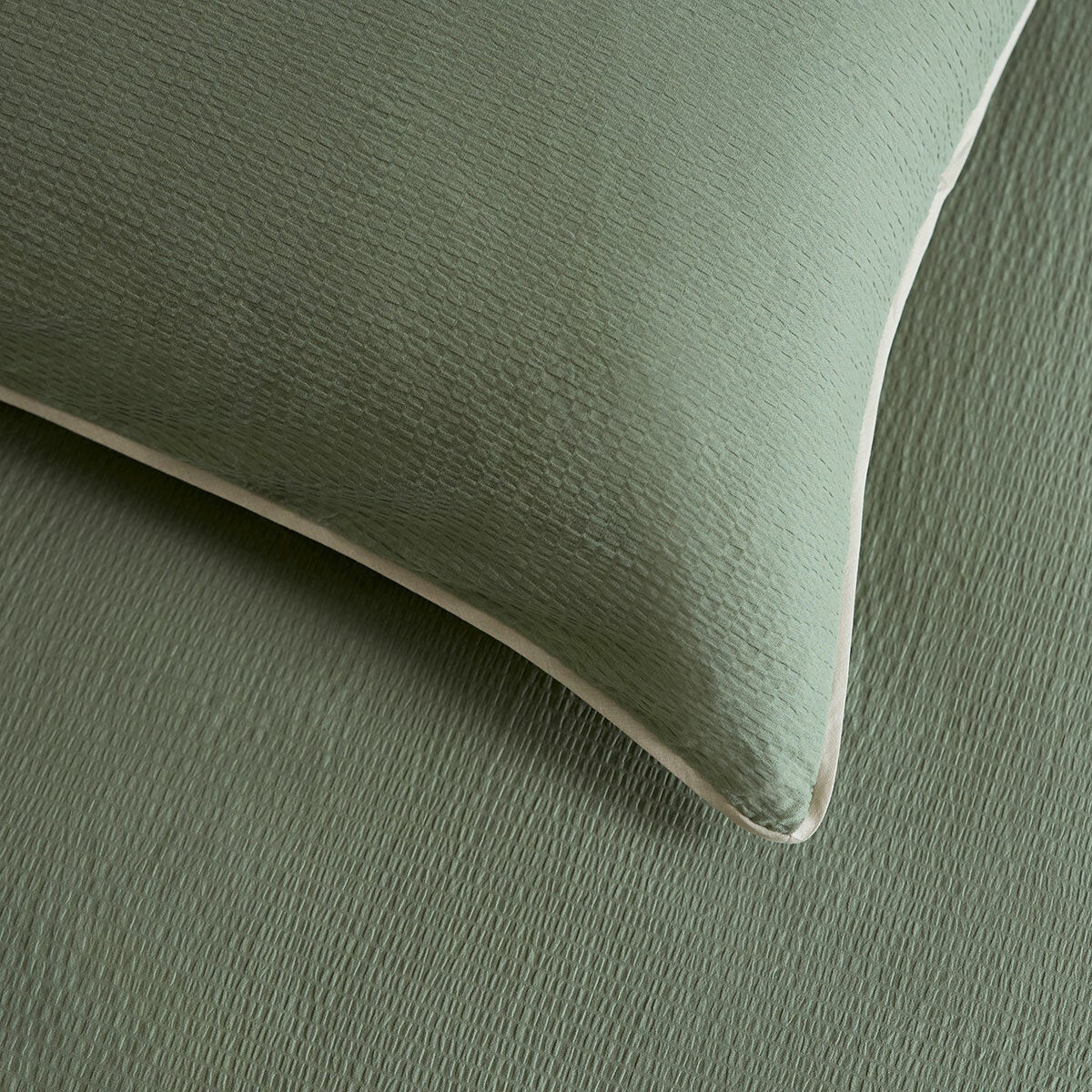 Belledorm Avantika sage cotton bedding set - British product
