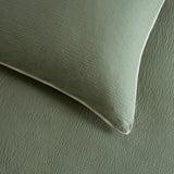 Belledorm Avantika sage cotton bedding set - British product