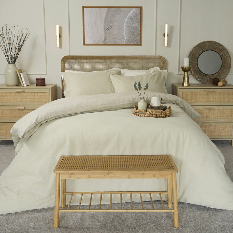 Belledorm Avantika natural cotton bedding set king - British product