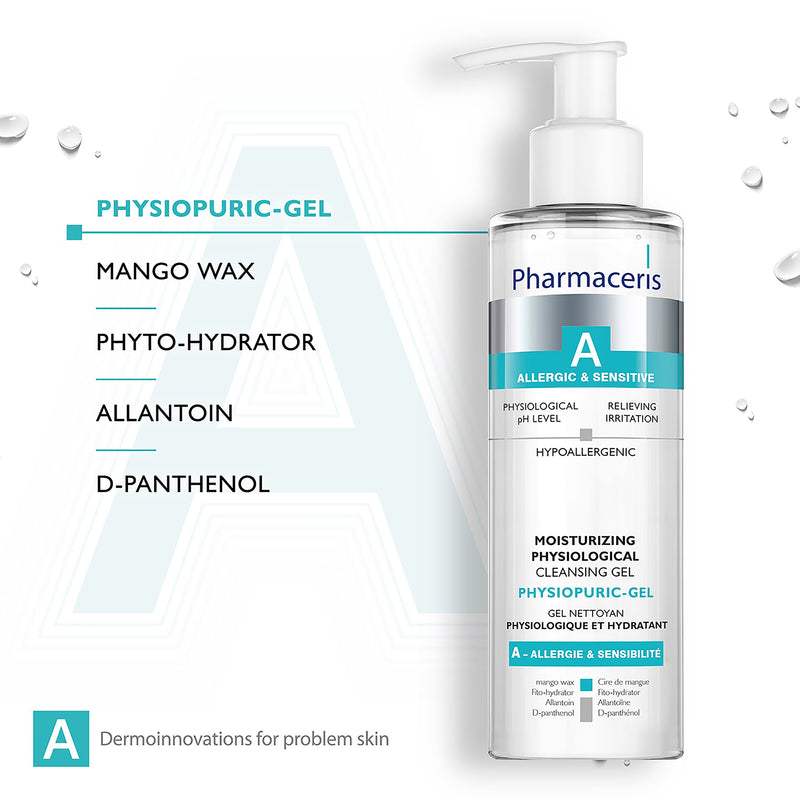 Pharmaceris A Physiopuric-Gel Cleansing Gel 190ml, imported from the UK