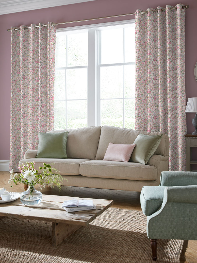 Laura Ashley curtains Peony Pink Rowena made to measure, UK version