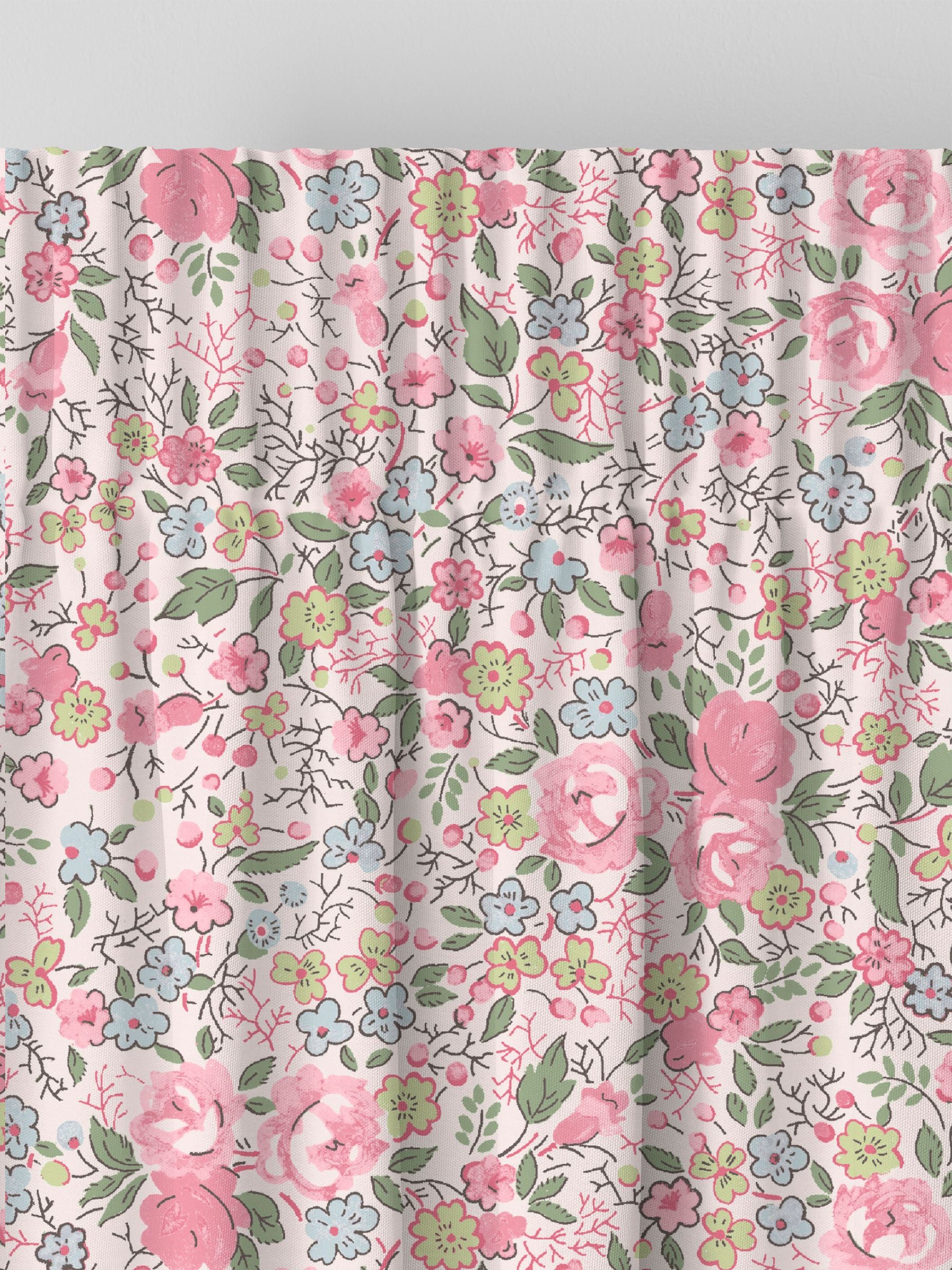 Laura Ashley curtains Peony Pink Rowena made to measure, UK version