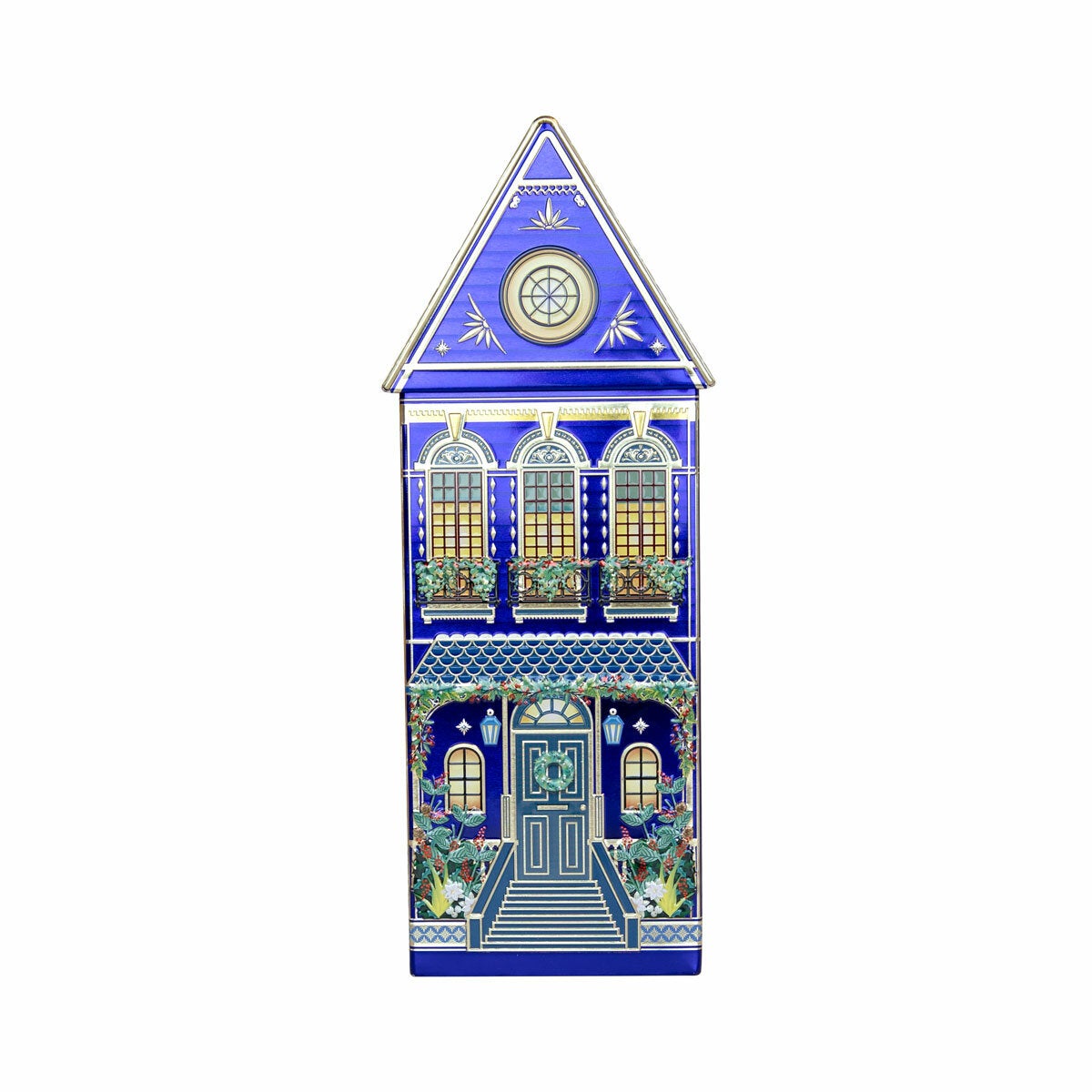 The Silver Crane Co Winter Festive Houses Speculoos Cookies in 3 Colours Biscuits 345g