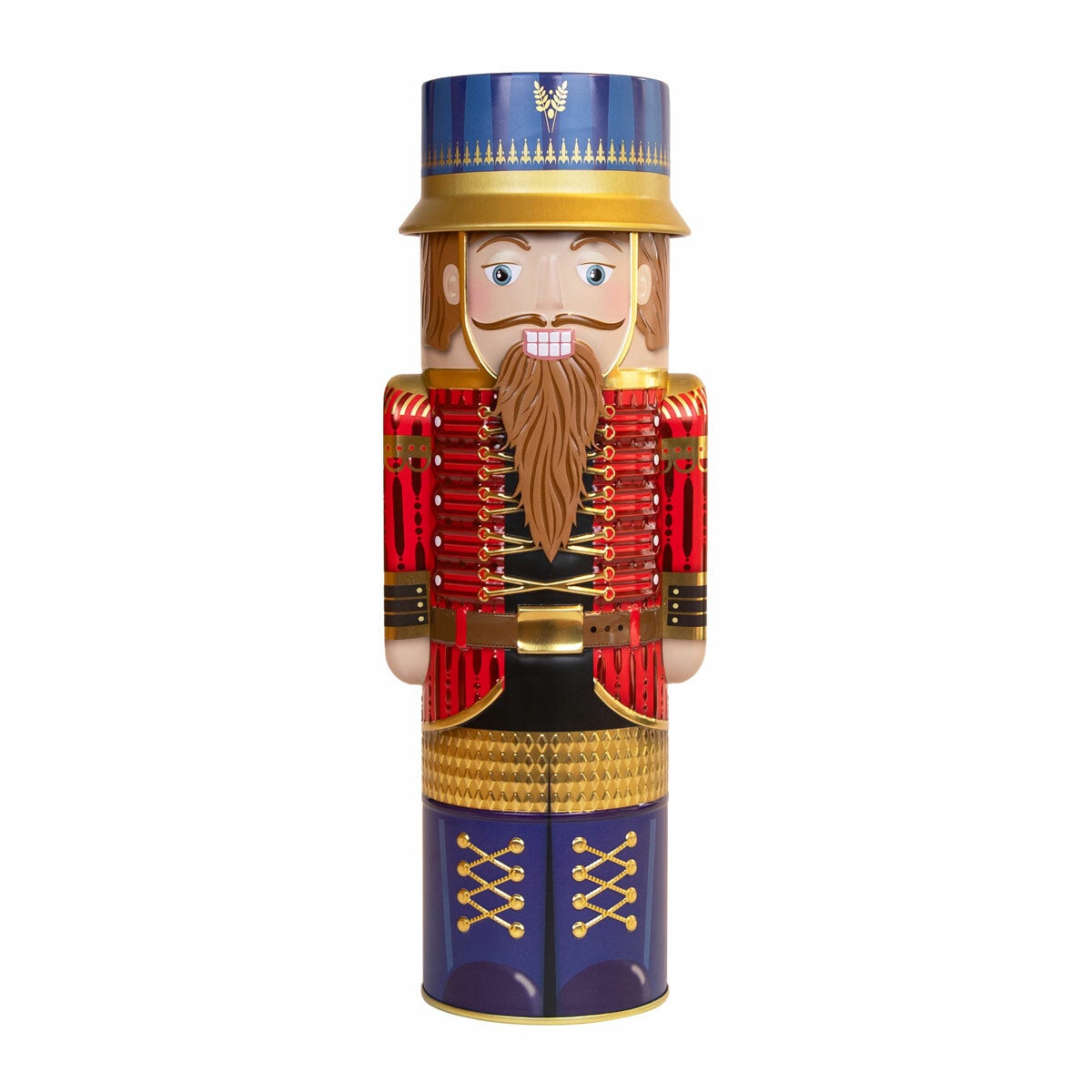 Silver Crane Christmas Nutcracker fudge tin three colours 300g (British brand)