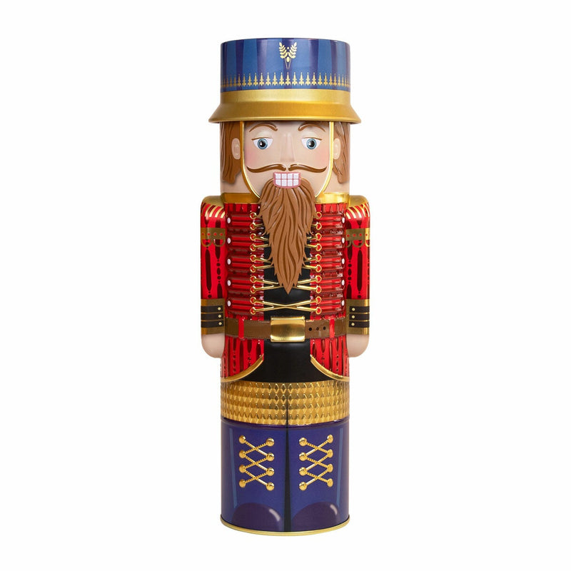 Silver Crane Christmas Nutcracker fudge tin three colours 300g (British brand)