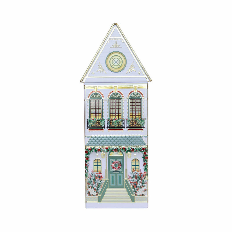 The Silver Crane Co Winter Festive Houses Speculoos Cookies in 3 Colours Biscuits 345g