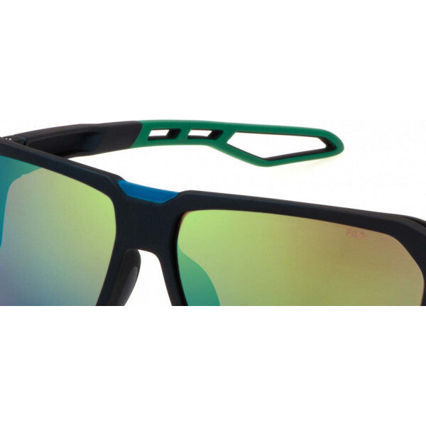 Fila SFI722 black sunglasses with injected frame (British brand)