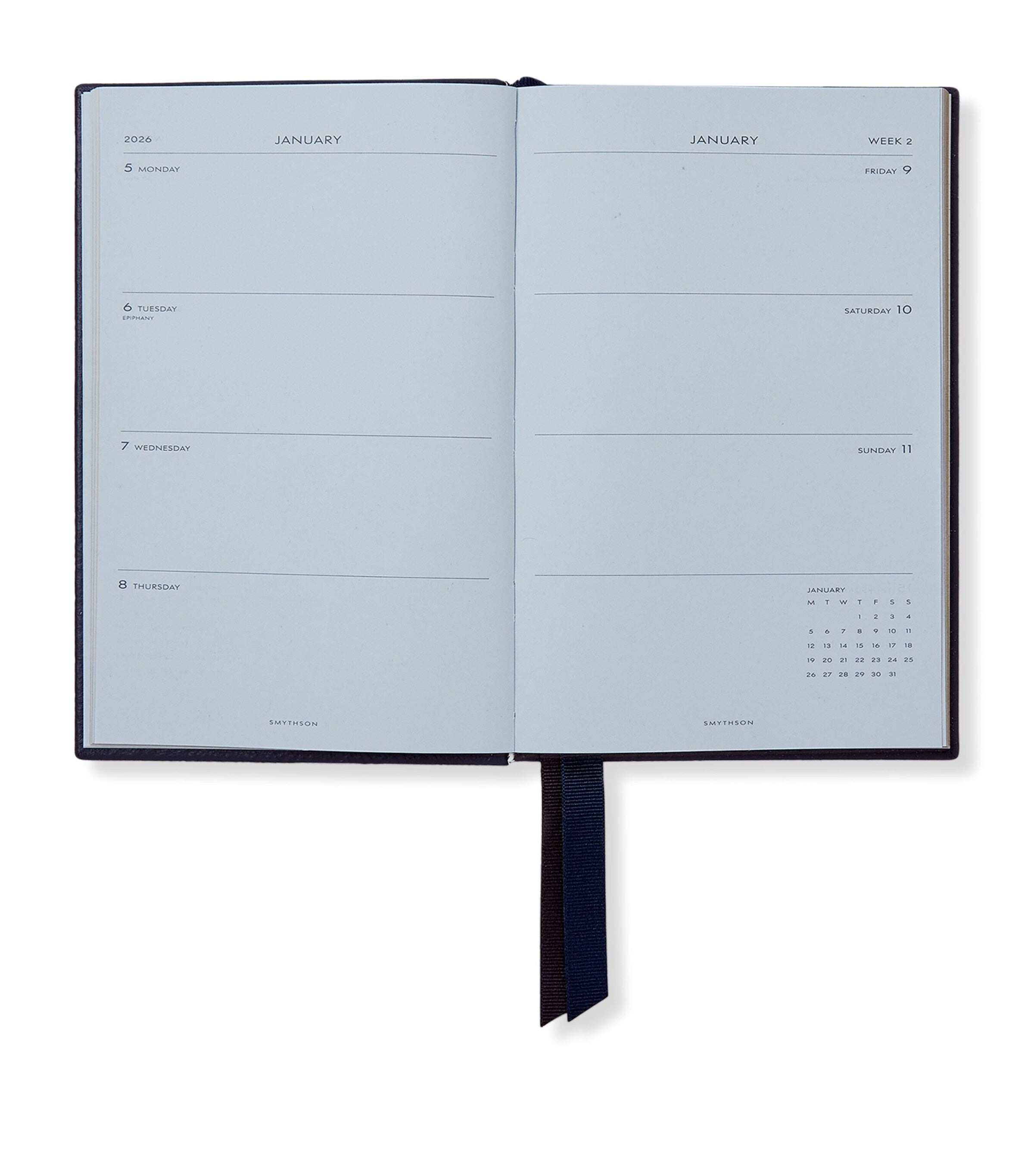 Smythson Grained Lambskin Chelsea Diary (British brand)