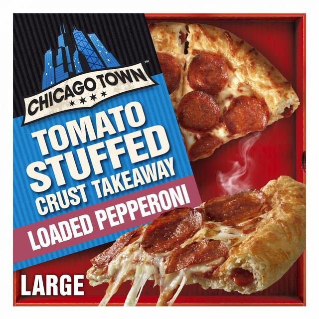 Chicago Town Takeaway Stuffed Crust Pepperoni Large Pizza   645g GOODS M&S   