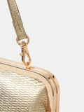Accessorize gold clip frame clutch bag, UK version