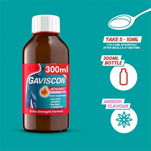 Gaviscon Advance Liquid Heartburn Relief Aniseed   300ml GOODS M&S   