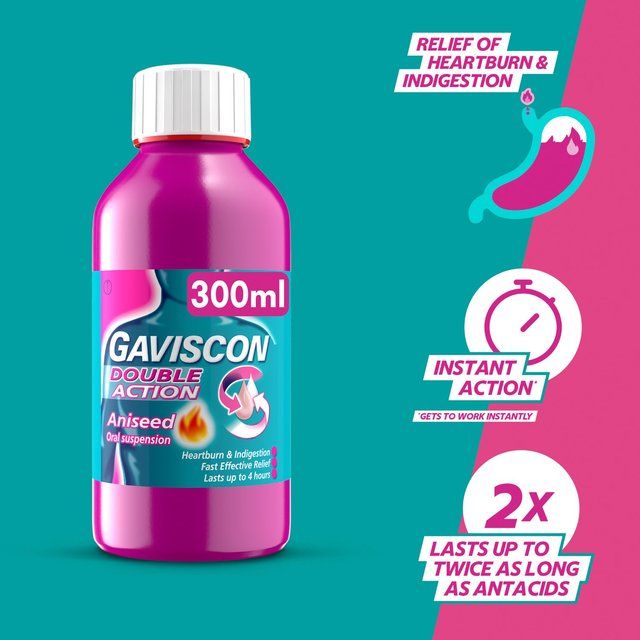 Gaviscon Double Action Liquid Heartburn Indigestion Aniseed   300ml GOODS M&S   