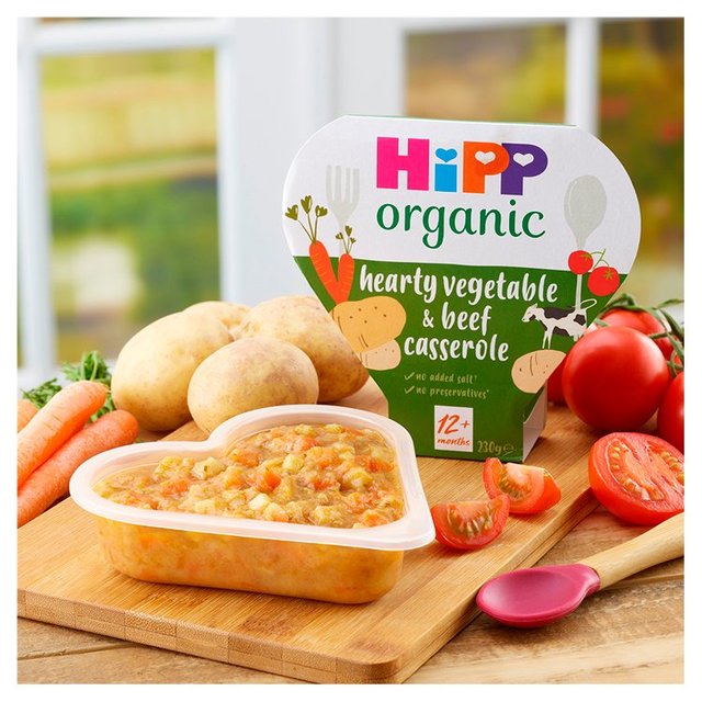 HiPP Organic Vegetable & Beef Casserole Toddler Tray Meal 1-3 Years    230g