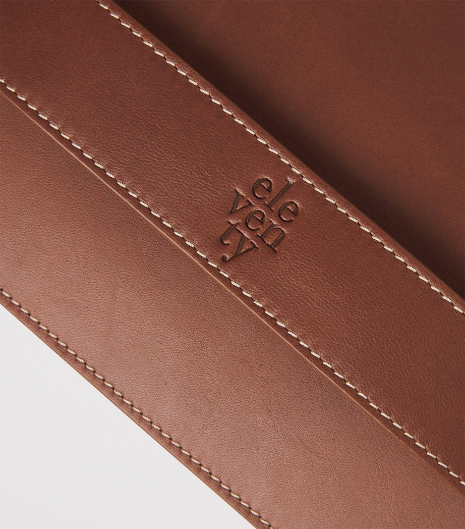 Eleventy hand-held pouch with palm strap - (British brand)