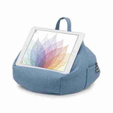iBeani blue denim beanbag stand for tablets (British brand)