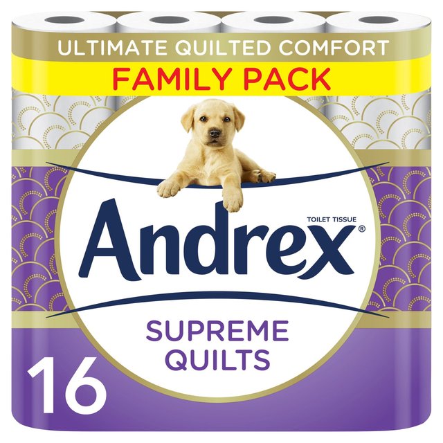 Andrex Supreme Quilts Toilet Roll   16 per pack GOODS M&S   