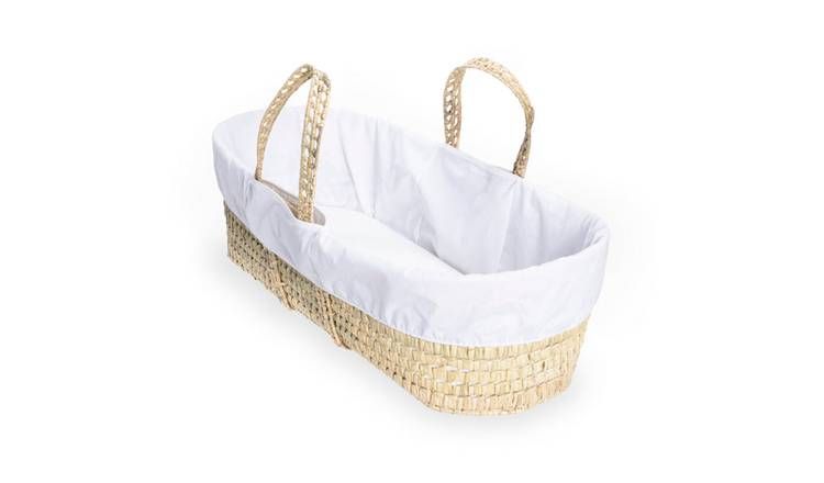 Clair de Lune Essentials Moses Basket With Natural Stand GOODS Argos