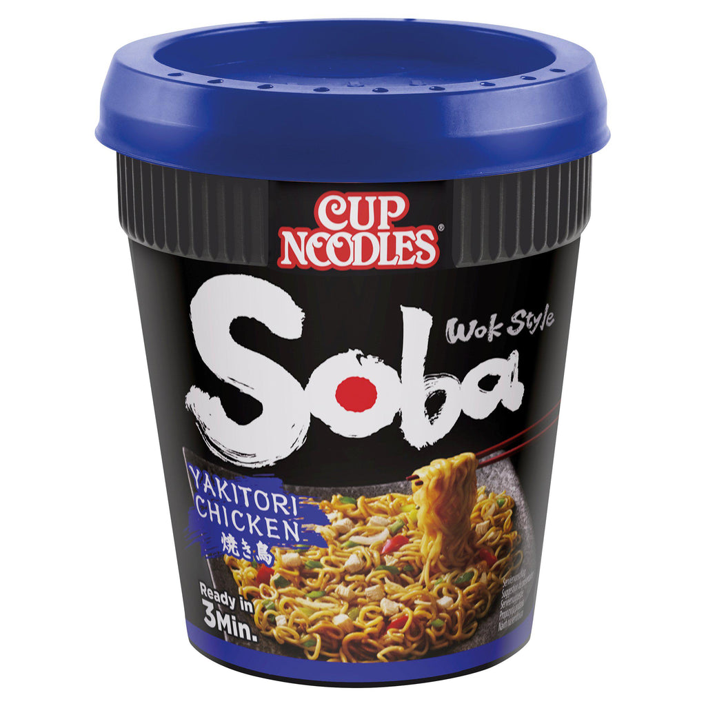 Nissin Soba Yakitori Chicken Wok Style Instant Cup Noodles Pot 89g