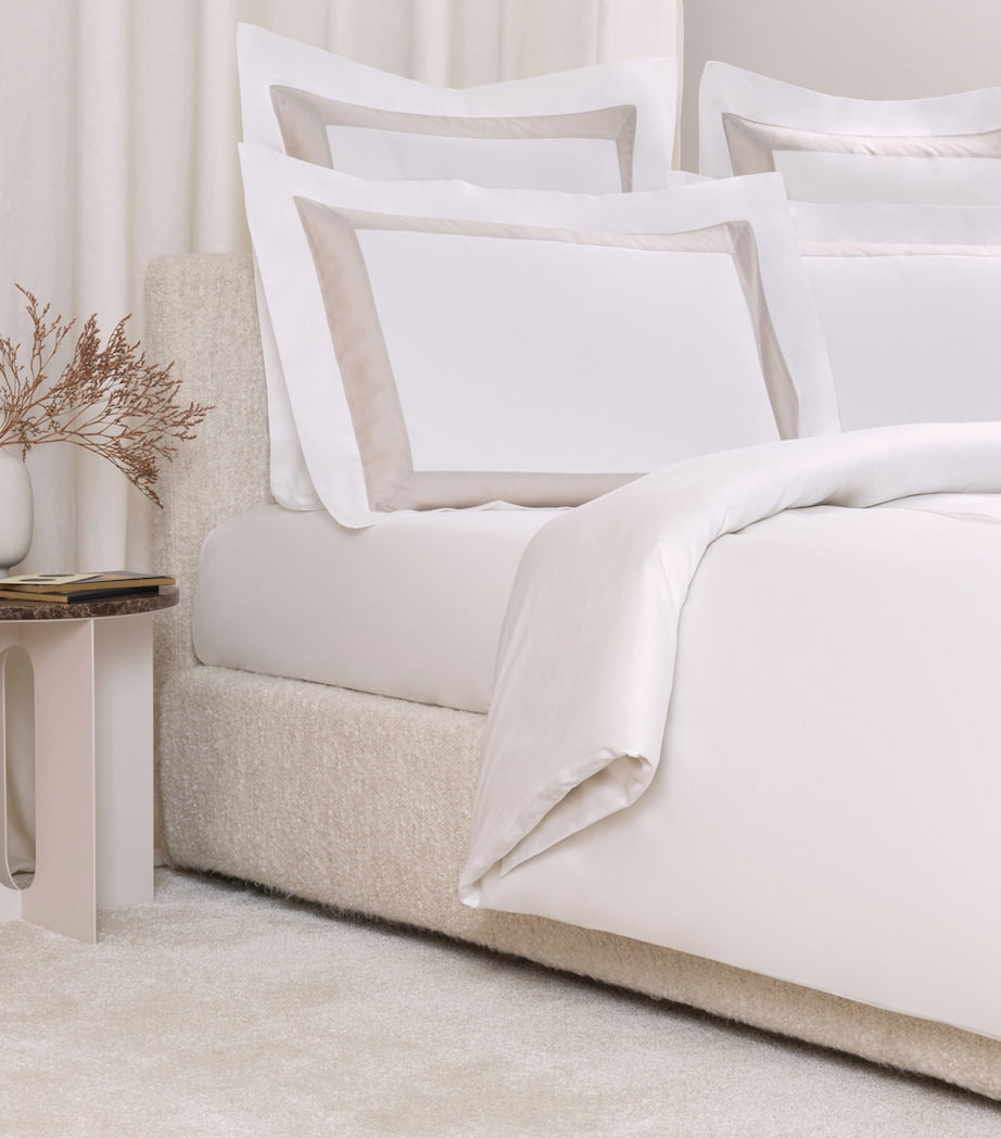 Frette Cotton Breeze Border queen duvet cover 240x220cm - British product