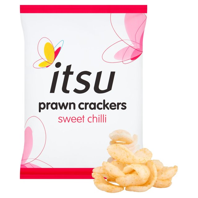 Itsu sweet chilli prawn crackers sharing bag   60g