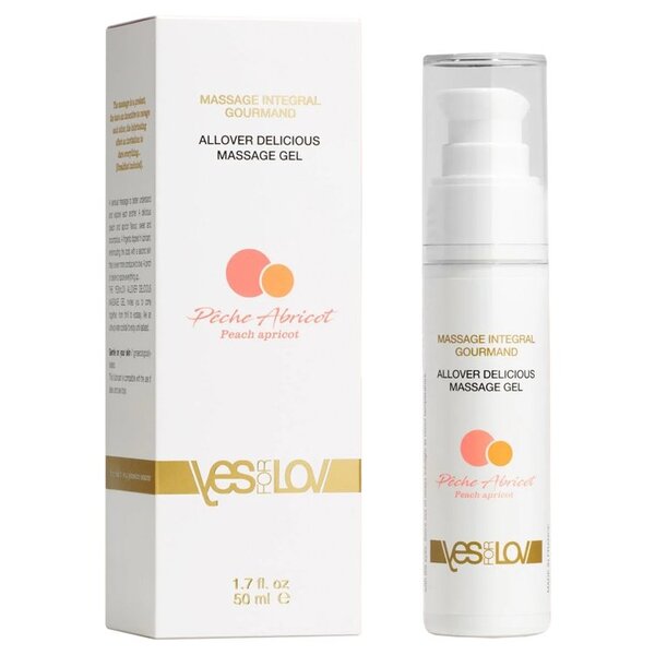 YESforLOV All Over Peach Apricot Flavour Massage Gel 50ml