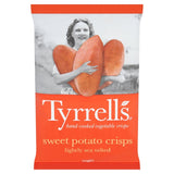 Tyrrells Lightly Sea Salted Sweet Potato Sharing Crisps   125g GOODS M&S   