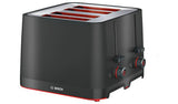 Bosch TAT3M143GB 4 slice toaster black - British product