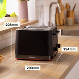 Bosch TAT3M143GB 4 slice toaster black - British product