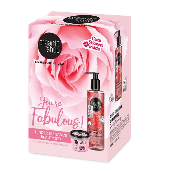 Organic Shop You're Fabulous body care gift set 280ml and 100ml (British brand)