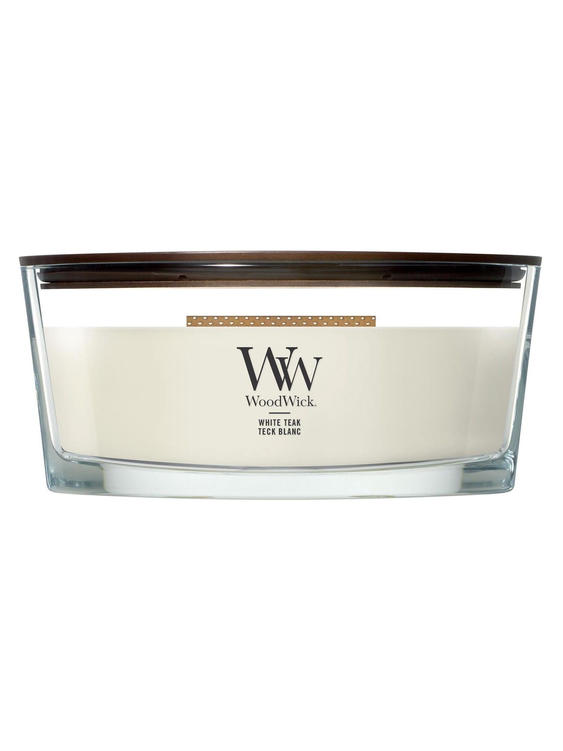 Woodwick White Teak candle 9cm (British brand)